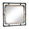 thumbnail image 3 of Furniture of America Gee Industrial Metal Wall Mirror in Antique Black, 3 of 8