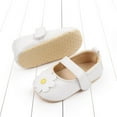 thumbnail image 6 of SYNPOS 0-18M Baby Girls Flower Shoes PU Leather Shoes Soft Sole First Walkers, 6 of 8