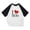 White, variant on Boy's and Girl's 3/4 Sleeve Baseball Shirts Loose Fit Raglan Tshirt Summer Casual Round Neck Shirt Kids Colorblock Graphic Tee