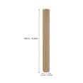 thumbnail image 2 of BESTYASH Brown Kraft Paper Mailing Tube 1Pack For Posters Shipping Protection And Document Storage, 2 of 8