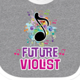 thumbnail image 4 of Inktastic Viola Future Violist Music Girls Baby Bib, 4 of 4