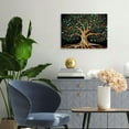 thumbnail image 4 of Fenyluxe Tree of Life Canvas Wall Art Print, Ready To Hang Home Decor, Ideal Gift for Holidays 20x16in, 4 of 6
