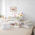 thumbnail image 6 of Feelyou Spring Flower Floral Bedding Comforter Set 7pcs, Fairy Tale Elf King Bedding Sets, Cute Cartoon Butterfly Reversible Bed Sheets, Ultra Soft Bedroom Decor, 6 of 8