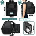 PetAmi Airline Approved Backpack Pet Carrier, Black