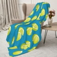 thumbnail image 3 of Gaeub Ball Tennis Print Flannel Throw Blanket, Home Fleece Throw Blanket for Couch or Bed,Decorative Blankets,Lightweight Fuzzy Flannel Blanket-80"x60", 3 of 6