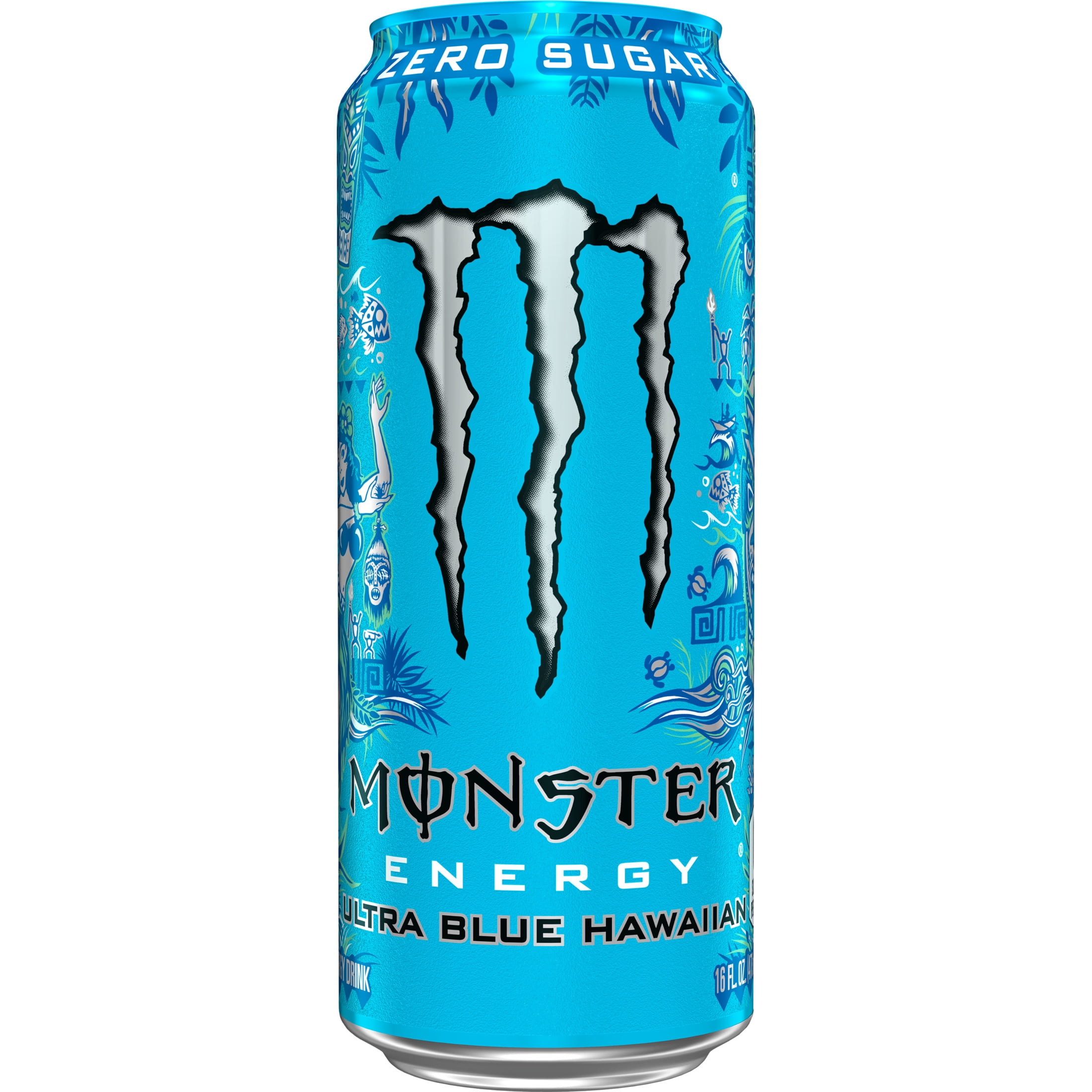 Monster Energy Ultra Blue Hawaiian Sugar Free Energy Drink 16 fl oz Can