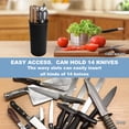 thumbnail image 3 of Knife holder, kitchenware universal knife holder, space-saving scissors slot knife holder, 3 of 5