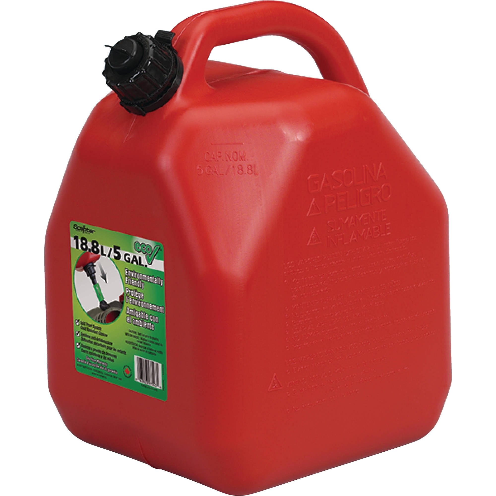 5Gal Jerry Can Gas Fuel Steel Tank NATO Style with Holder, Green