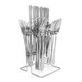 thumbnail image 3 of Juego De Cubiertos 24 piezas De Acero Inoxidable Con Soporte Plateados, 3 of 5