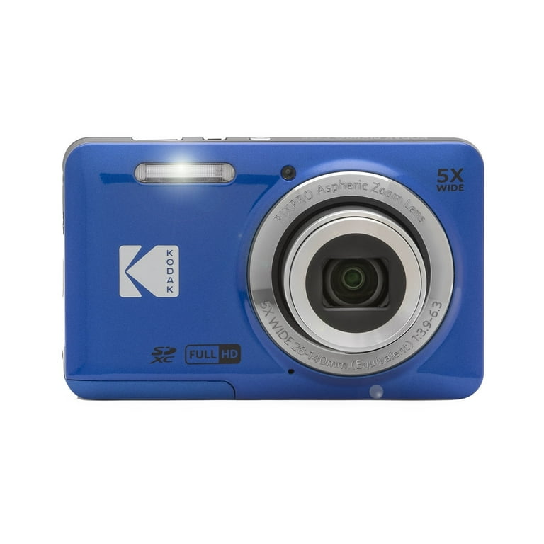 Kodak PIXPRO FZ55 Digital Camera (Blue) + Accessories - Walmart.com