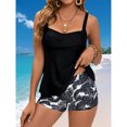 thumbnail image 2 of Trajes de Baño Sexy para las Mujeres, Impresión de Verano con Cojín de Pecho, sin Soporte de Acero Traje de Baño sin Espalda, 2 of 7