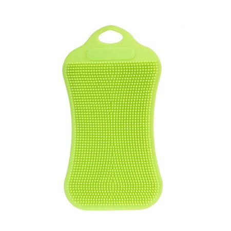 

Clearance! Nomeni Brush 1Pc Silicone Dish Washing Sponge Scrubber Kitchen Cleaning Antibacterial Tool Gn Cleaning Supplies Green