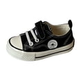 thumbnail image 2 of Zapatos de lona con velcro para niños, primavera, pequeños, grandes, para niños y niñas, zapatos de tabla para estudiantes, zapatos de bebé de suela blanda Tide, 2 of 6