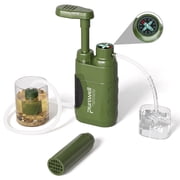 Purewell Outdoor Pump Water Filter 0.01μm Water Filtration for Camping, Hiking, Backpacking, Survival, Emergency