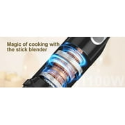 Immersion Blender, 1100W Electric Mixer Handheld, 5-in-1 Stick Blender with Chopper, Blender for Kitchen with 600ml Beaker
