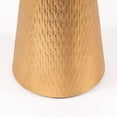 thumbnail image 5 of Modern Accent Side Table with Gold Hammered Metal Base and Matte Black Bowl Top – Decorative Round End Table for Living Room, Bedroom, or Entryway, 5 of 7