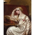 thumbnail image 2 of Sir Thomas Lawrence 12x14 Black Ornate Wood Framed Double Matted Museum Art Print Titled: Mrs. Jens Wolff (1803), 2 of 5