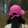 thumbnail image 5 of Women's Detachable Dome Sun Visor Hat, Fashionable Wide Brim Sun Hat with Removable Top, Adjustable Sun Protection Cap for Outdoor, Beach, Casual Daily Use and Summer Activities Pink, 5 of 6