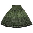 thumbnail image 2 of Hawaiian Pa'u Hula Dancer Dress Skirts, Green with Black Tapa Print For Women, 2 of 4