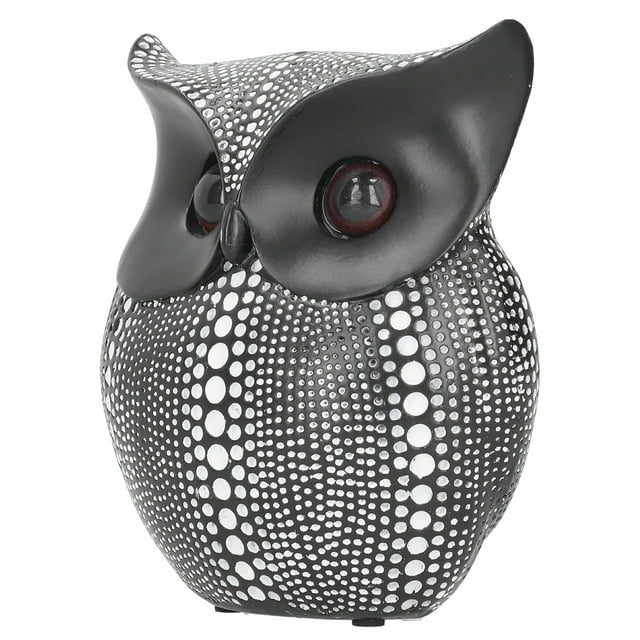 Estatuilla de búho, estatua de búho, innovador adorno de búho de resina, escultura de búho elaborada por expertos Jadeshay A