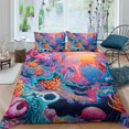 thumbnail image 1 of Ensembles de Literie Design Maison Strange Creatures Housse de Couette Imprimée pour Garçons Filles, Full (80"x90 Pouces), 1 of 5