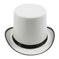 thumbnail image 2 of White Magician Top Hat Men Ladies Steampunk Party Accessories Formal Fedora Hat, 2 of 7