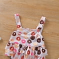 thumbnail image 4 of IROINNID Toddler Baby One-piece Sling Swimsuit Swimwear Summer Sleeveless Soild Printed Bathing Suit, 4 of 7
