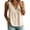 Beige #005, variant on Linen Tank Tops for Women Petite Lace Trim V Neck Sleeveless Cotton Shirts Summer Casual Vacation Beach Boho Camis