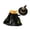 Black, variant on Halloween Dog Costume Set with Cape Hat Collar & Accessories, Funny Pet Cosplay Dress Up Outfit for Cats Small Medium Dogs, Party Photo Prop Clothes(D)