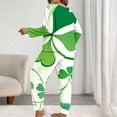 thumbnail image 4 of Levmjia Womens Pajama 2 Piece Set Casual Long Sleeve Tops Pants Plus Size St. Patrick Printed Outfit Soft Polyester Sleepwear Home Wear Comfort, 4 of 6
