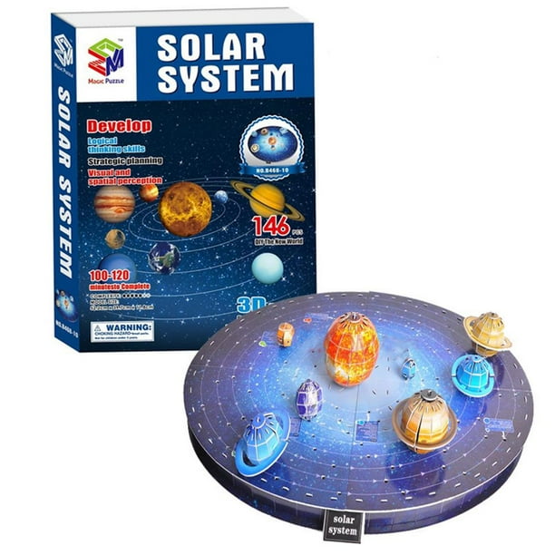 Rompecabezas Espacial De Bricolaje, Planetas 3D Del Espacio Exterior Para Niños Y Adultos, Juego De Sistema Solar Diy Para Niños Y Niñas, Juguetes De Rompecabezas Noticed FN005680-00