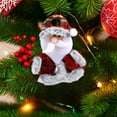 thumbnail image 1 of Colgante de tela navideña Muñeco navideño pequeño Colgante pequeño Adornos colgantes para árbol de Navidad Colgante de regalo pequeño, 1 of 5