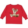 thumbnail image 3 of Inktastic Baseball Teddy Bear Boys Long Sleeve Toddler T-Shirt, 3 of 5