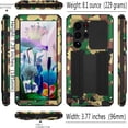 thumbnail image 2 of Compatible with Samsung Galaxy S23 Ultra Case Metal Hard  Phone Case para with Screen Protector and Lens Protector Heavy Duty Military Grade Dustproof [Note The Fingerprints Don't Work]Camouflage, 2 of 12