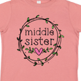 thumbnail image 4 of Inktastic Middle Sister Leaves, Circle, Heart Girls Toddler T-Shirt, 4 of 5