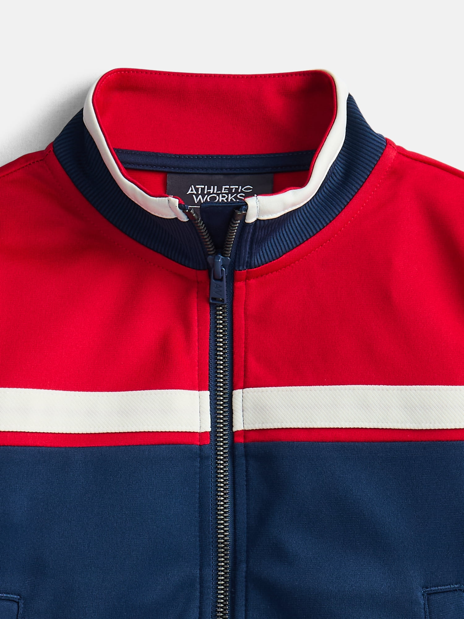 Athletic Works Boys Tricot Track Jacket, Sizes 4-18 & Husky
