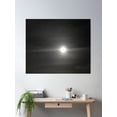 thumbnail image 2 of Moonlight Sky In Dark Sky Poster Wall Art, Modern Wall Decor, 12x18 UNFRAMED, 2 of 3