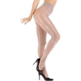 thumbnail image 1 of GlobaShun Medias transparentes para mujer, medias cómodas de seda de cintura alta, pantimedias de cintura alta ultra brillantes,Grey, 1 of 5
