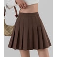 thumbnail image 4 of Falda plisada elástica, minifalda básica lisa, 4 of 5