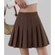 thumbnail image 4 of Falda plisada elástica, minifalda básica lisa, 4 of 5
