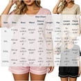 thumbnail image 3 of Blmnix Plus Size Pajamas Women Pjs Sets Summer Pajamas Sleepwear Sets Sleepwear V-Neck Short Sleeve Black Cropped Womens Pajama Sets Shorts,XXL, 3 of 7