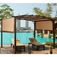 thumbnail image 2 of Gymax 12' x 9' Pergola Kit Metal Frame Gazebo Canopy Cover Patio Shelter, 2 of 10