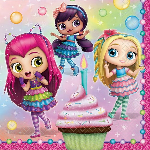 Little Charmers Disposable Napkins, 16 Count