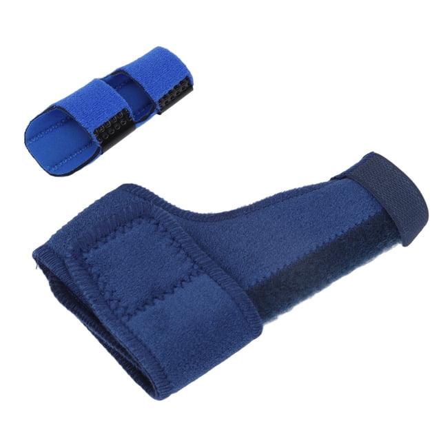 Thumb Splint Brace, Skin Friendly Hook And Hoop Fasteners Comfortable Fixed Wrist Stabilizer Blue For Arthritis Left Hand