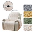 thumbnail image 4 of Jacquard Plush Recliner Chair Cover, Soft Fuzzy Fluffy Reclining Chair Cover With Elastic Straps, Furniture Protector, 4 of 5