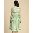 thumbnail image 4 of Moomaya Sleeveless Round Neck Cotton Dress - Women's Casual Fit And Flare Dress, 4 of 9