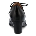 thumbnail image 4 of FSJ Women Vintage Closed Toe Dress Oxfords Comfortable Chunky Heel Wingtip Brogues Perforated Lace-Up Pumps Office Shoes Size 11 Black, 4 of 4