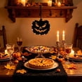 thumbnail image 6 of romoty Halloween Lighted Hanging Ornament, 7.7 in Pumpkin Jack-o'-Lantern Acrylic LED Window Lamp with Warm Fairy Lights for Spooky Porch Door Wall Party Decor Accent, 6 of 6