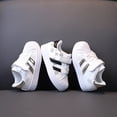thumbnail image 2 of Zapatillas de deporte para niños y niñas, zapatillas con cabeza de concha, primavera y otoño, estilo coreano, zapatos blancos para bebés de 1 a 3 años, 2 of 5
