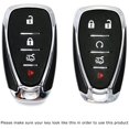 thumbnail image 2 of iJDMTOY Chrome Finish Blue TPU Key Fob Protective Cover Case Compatible With 2016-up Chevrolet Camaro Cruze Spark Volt,, 2 of 5